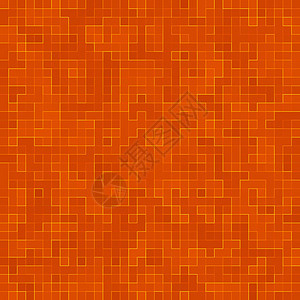 抽象彩色几何图案橙色黄色和红色粗陶马赛克纹理背景现代风格墙背景插图地面制品框架瓷砖陶瓷建造石头正方形房间图片