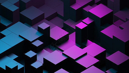 抽象蓝色紫色数字数据背景 3d 渲染多边形 抽象技术紫色几何技术背景  3d 渲染紫色全球黑色派对房间粉色坡度电子六边形红色金属图片
