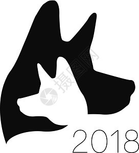狗标志向量 黑色  剪影宠物 爪子符号 的标签 创意公司理念 身份风格  2018狗年图片