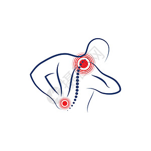 脊椎按摩疗法符号矢量图标设计它制作图案诊断药店药品标识解剖学插图中心理疗疾病身体图片