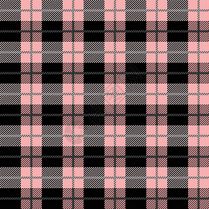 粉色和黑色苏格兰纺织无缝图案 织物质地检查格子呢格子 的抽象几何背景 单色重复设计 现代方形饰品图片