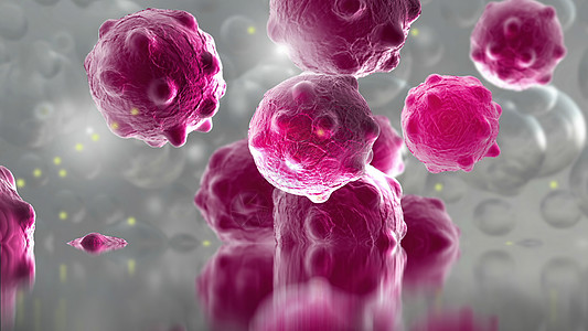 3d 插图冷冻条件下受损和崩解的癌细胞粒子生活肿瘤学科学状态药品微生物学疾病实验室动画片图片