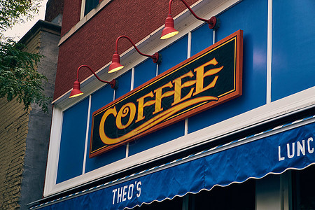 商店前端咖啡店标志通用图片