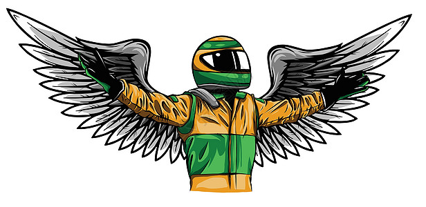 天使飞行员矢量插画设计 dra吉祥物绘画男人监护人男性健美超级英雄标识成人自由图片