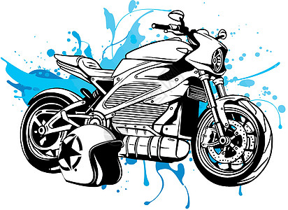 摩托车与掌舵设计矢量图赛车手标识发动机轮子速度运动运输车库冒险活塞图片
