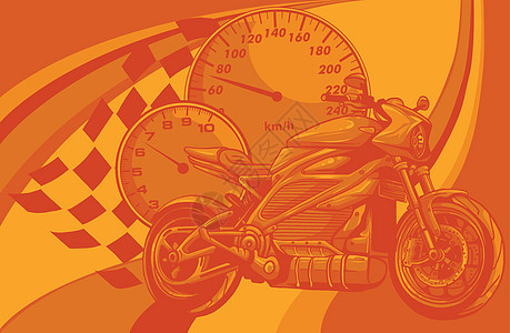 摩托车赛车运动矢量图设计摩托车手机器摩托司机插图速度骑士旗帜轮胎工具图片