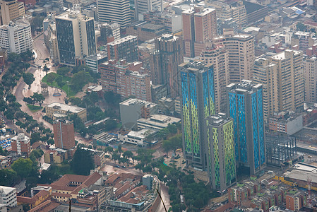 波哥大哥伦比亚市特写空中图片