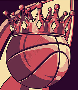 篮球王皇冠 矢量图设计表情运动横幅游戏活动冠军国王大学版税标识图片