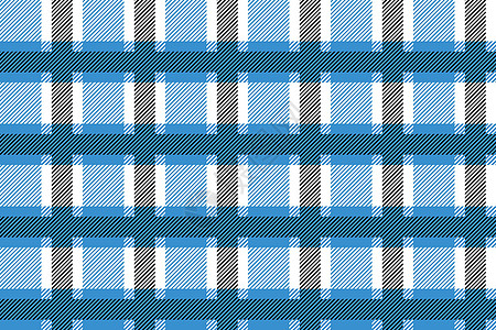 蓝色和白色苏格兰纺织无缝图案 织物质地检查格子呢格子 的抽象几何背景 单色图形重复设计 现代方形饰品毯子服装羊毛条纹手帕材料墙纸图片