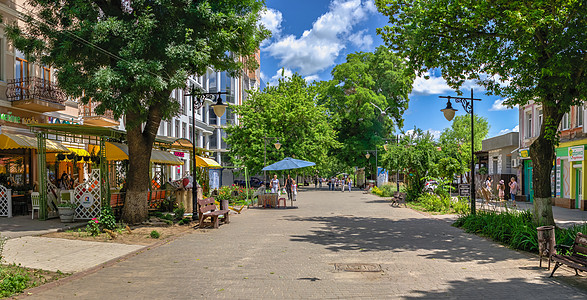 乌克兰赫尔森街咖啡店中心公园纪念碑建筑学酒吧餐厅景观大道城市图片