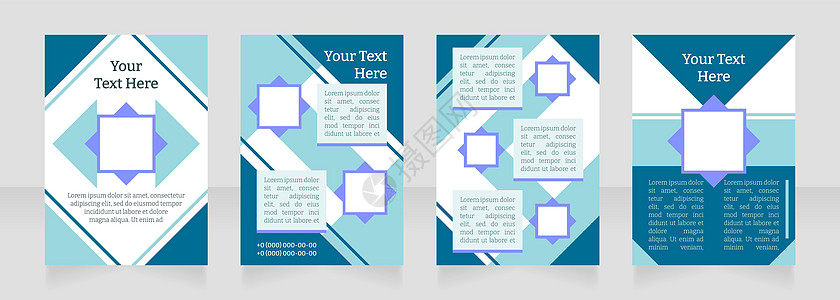 市场趋势研究空白小册子布局设计 改善服务 垂直海报模板集 带有文本的空复制空间 预制的公司报告集合 可编辑传单纸页图片