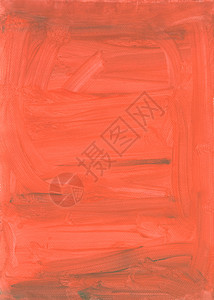 画笔绘的橙色背景 水粉画 画笔描边纹理图片