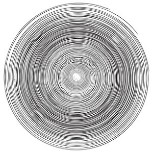 同心环圆圈图案抽象单色漩涡 vecto同心艺术涡流排放轨道散热插图黑色旋转螺旋图片