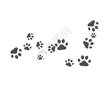 爪子背景模板宠物痕迹脚印插图兽医小猫动物诊所标识小狗图片