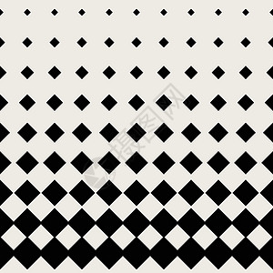 无缝图案背景 现代抽象和古典古董概念 几何创意设计风格主题 说明矢量 黑白颜色 矩形平方半音形状 以正弦化灰色白色灰阶墙纸潮人打图片