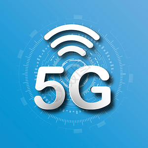 5G 蜂窝移动通信蓝色标志背景与全球网络线路链路传输 数字化转型和技术理念 大规模未来设备连接高速互联网细胞波束安全宽带电脑交通图片