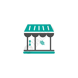 商店图标标志设计模板窗户商业零售餐厅房子互联网杂货店精品咖啡店销售图片
