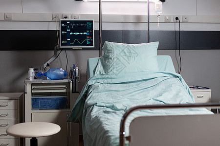 康复室 有床位和舒适的医疗设备 在医院里停留援助治疗清洁度保健医务室外科临床情况手术图片
