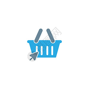 购物车图标设计模板插图零售网络艺术电子商务市场送货按钮黑色篮子图片