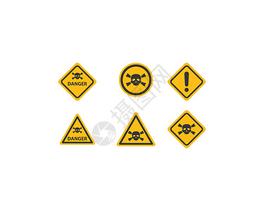 警告图标 vecto三角形标识骨骼横幅闪电材料交通插图气体冒险图片