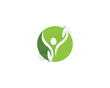 健康生命Lolog模板领导品牌叶子环境运动商业身体公司成功标识图片