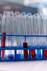 化学分子检查时血液站在桌上的医用试管生物学微生物学医院管子考试测试药品化学品遗传学技术图片