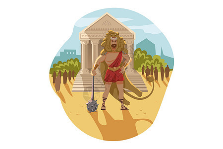 神话希腊奥林匹斯神赫拉克勒斯宗教概念图片
