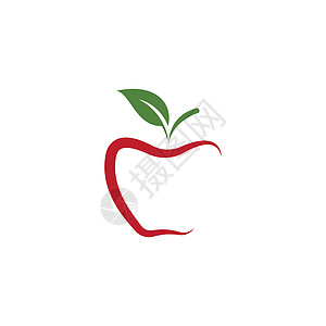 苹果标志矢量圆圈标识果汁插图叶子甜点营养花园果味卡通片图片