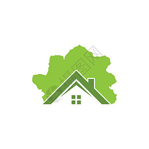 绿色住宅标志 vecto生物村庄房子城市建造公司公寓财产生态商业图片