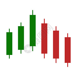 用于分析加密货币和股票市场交易的蜡烛交易上升图表图片