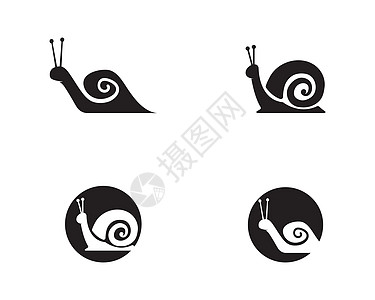 蜗牛标志模板野生动物漏洞插图动物模版房子螺旋鼻涕虫绘画标识图片
