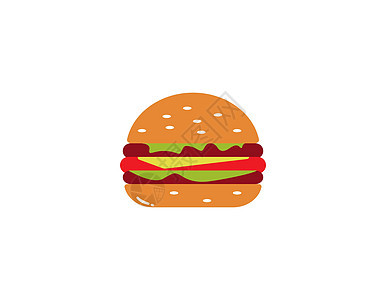 汉堡标志矢量 ico徽章标签芝士餐厅绘画菜单徽标午餐标识面包图片