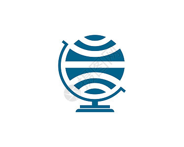 全球商业矢量标志模板叶子互联网电脑装饰品圆圈插图技术世界网站艺术图片