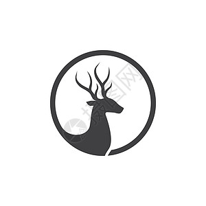 鹿标志 vecto羚羊动物鹿角喇叭卡通片哺乳动物荒野动物园插图野生动物图片