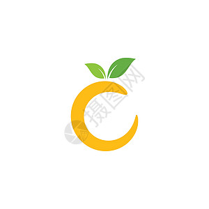 新鲜的橙色水果日志果汁叶子橙子商业插图公司饮食圆圈绿色植物图片