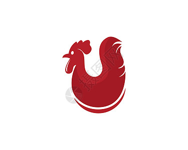 公鸡标志模板尾巴男性插图梳子艺术红色十二生肖动物吉祥物家禽图片