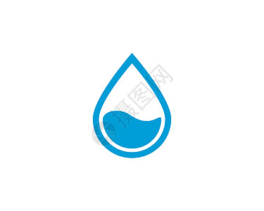 水滴标志模板水池纯化管道液体蓝色公司插图矿物商业海浪图片