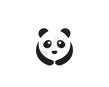 可爱的熊猫标志模板矢量图标它制作图案竹子动物运动标识休息卡通片荒野绘画玩具叶子图片