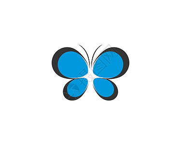 美丽的蝴蝶标志模板矢量 ico标识翅膀飞行繁荣商业化妆品插图艺术圆圈身份图片