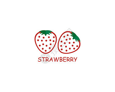 草莓徽标模板矢量图标它制作图案叶子卡通片浆果水果甜点食物商业花园艺术标识图片