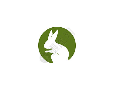 兔子 Logo 模板矢量图标它制作图案野兔草图动物白色卡通片黑色宠物插图标识网络图片