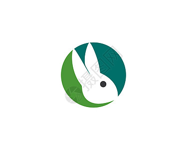 兔子 Logo 模板矢量图标它制作图案网络白色标识卡通片黑色野兔草图野生动物哺乳动物动物图片