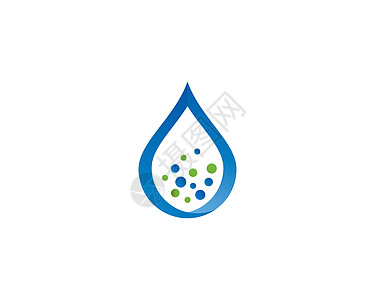 水滴 Logo 模板矢量图标它制作图案插图公司雨滴水池过滤洗澡海浪商业食物纯化图片