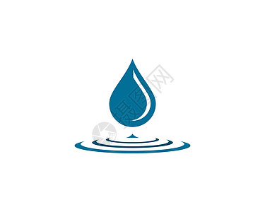 水滴 Logo 模板矢量图标它制作图案纯化海浪矿物商业液体水池过滤洗澡管道插图图片