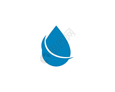 水滴 Logo 模板矢量图标它制作图案洗澡雨滴蓝色矿物液体过滤纯化海洋公司海浪图片
