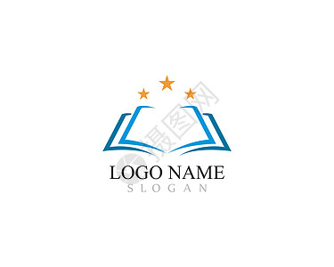 书 Logo 模板矢量它制作图案学习插图教育学校全书字典知识网络百科文学图片