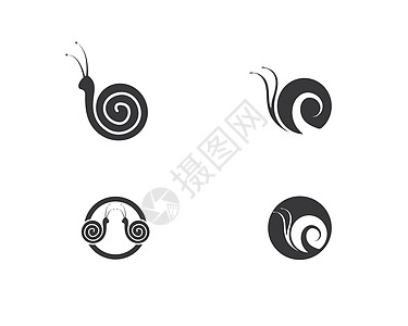 蜗牛徽标模板矢量图标它制作图案螺旋标识绘画模版鼻涕虫野生动物动物房子漏洞插图图片