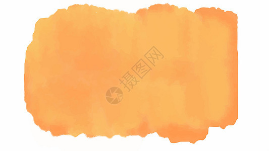 纹理背景和 web 横幅设计的橙色水彩背景黄色刷子染料绘画插图液体艺术白色墨水笔触图片