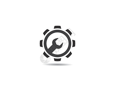 服务图标 Logo 模板矢量图标它制作图案创造力运输工作室维修技术机械插图汽车扳手网络图片