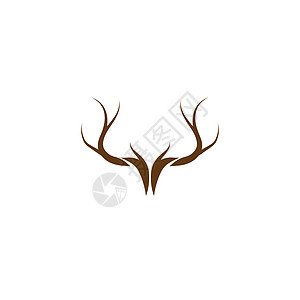 鹿茸标志 vecto动物园鹿角羚羊动物商业荒野喇叭野生动物哺乳动物插图图片
